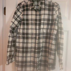 Banana Republic- plaid blouse